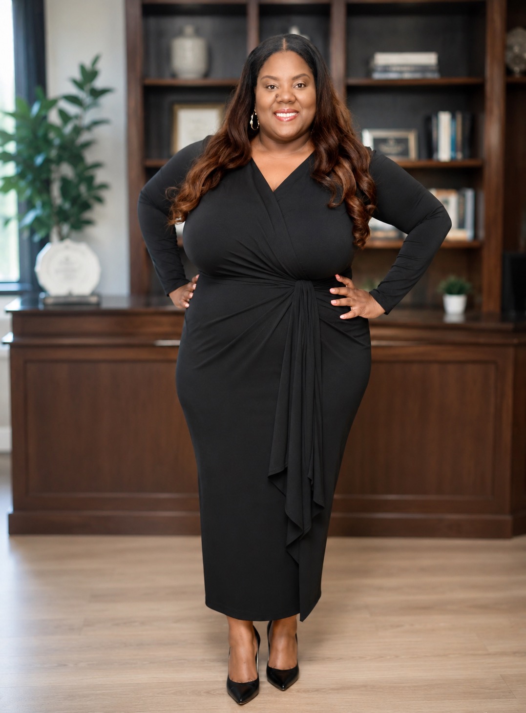 Radonia Johnson portrait in office